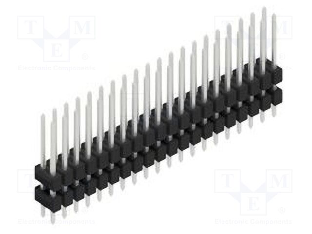 Connector: pin strips; pin header; male; PIN: 40; 2.54mm; THT; 2x20