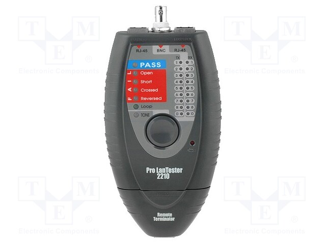 Tester: LAN wiring; Detection: shielded and non-shielded cables