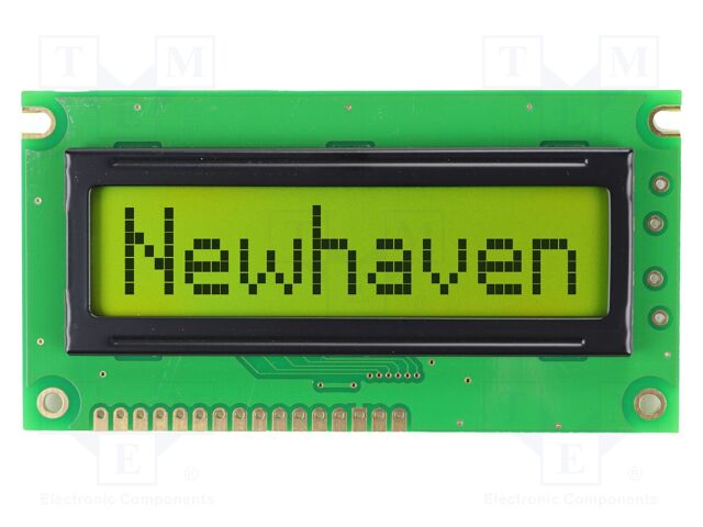 Display: LCD; STN Positive; 8x1; yellow-green; 84x44mm; 1x16; 5V