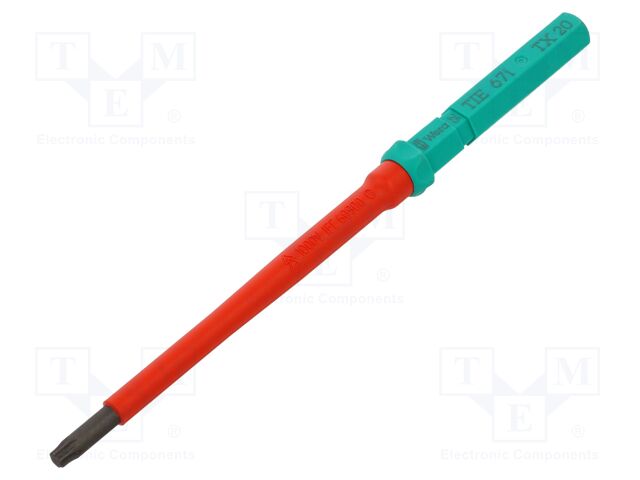 Interchangeable blade; Torx®; insulated; TX20; 157mm; 1kVAC