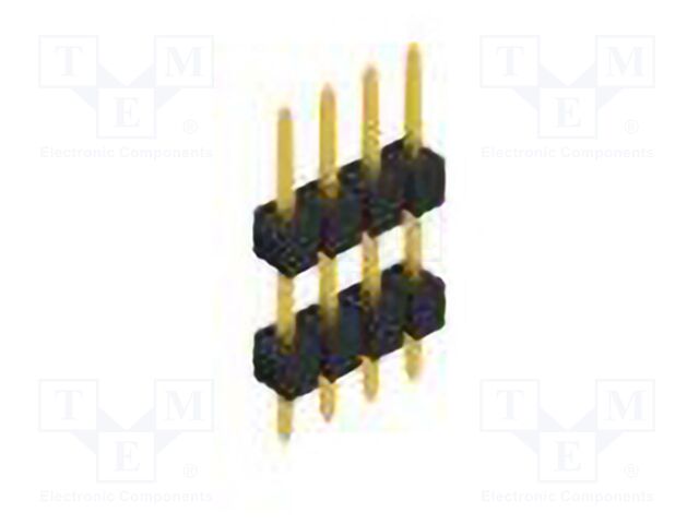 Connector: pin strips; pin header; male; PIN: 4; 2.54mm; THT; 1x4