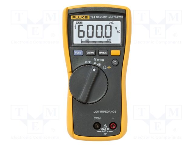 Digital multimeter; LCD 3,75 digit (6000); VDC: 1m÷6/60/600V