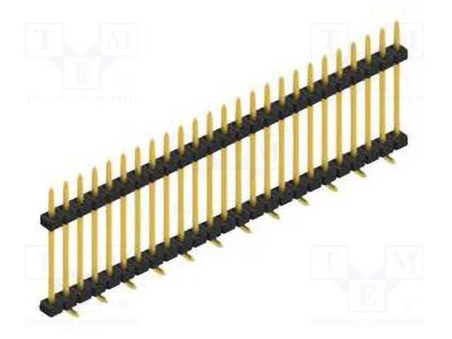 Connector: pin strips; pin header; male; PIN: 25; 2mm; SMT; 1x25