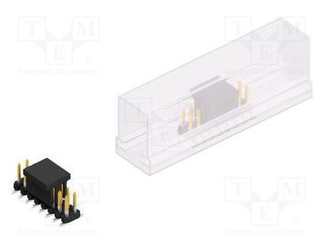 Connector: pin strips; pin header; male; PIN: 16; 2mm; SMT; 2x8; 100V