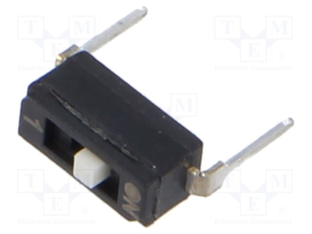 Switch: DIP-SWITCH; Poles number: 1; OFF-ON; 0.025A/24VDC; Pos: 2/1