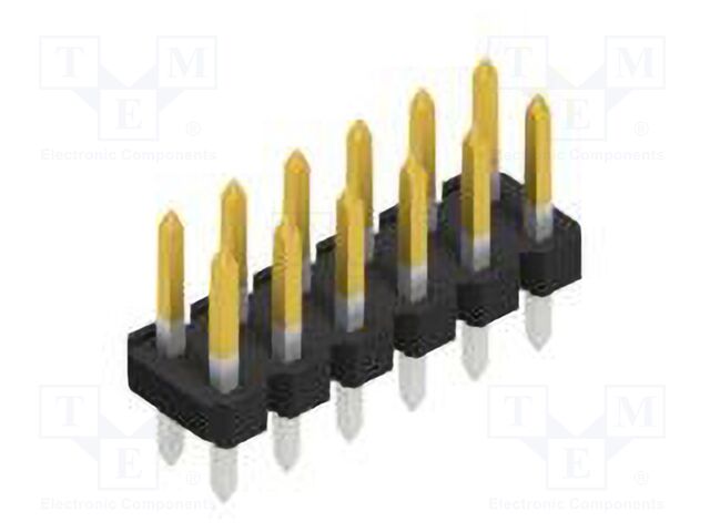 Connector: pin strips; pin header; male; PIN: 12; 2.54mm; THT; 2x6