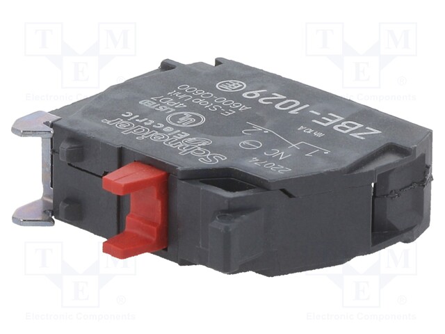 Contact block; 22mm; Harmony XB4; -40÷70°C; front fixing