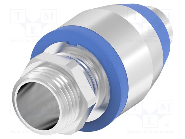 Straight terminal connector; IP65; stainless steel; Entrelec