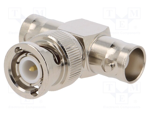 T adapter; BNC plug,BNC socket x2; 500V; 50Ω