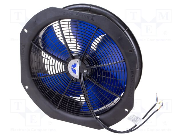 Fan: EC; axial; Ø468mm; ball; 1660rpm; IP54; 200÷240V