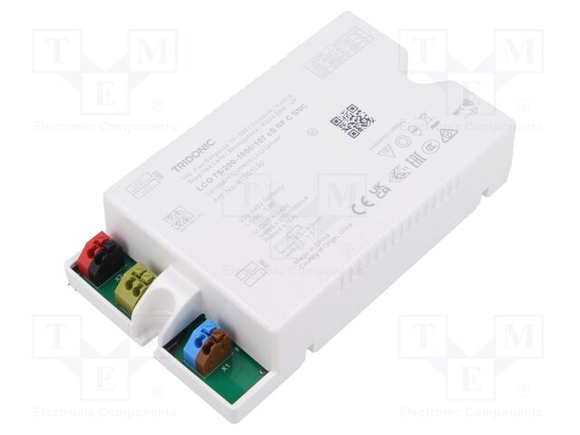 Power supply: switching; LED; 75W; 28÷107VDC; 200÷1050mA; IP20
