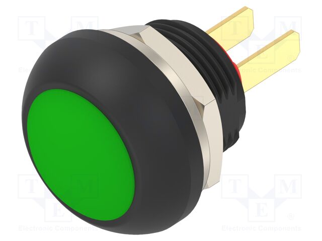 Switch: push-button; Pos: 2; SPST-NO; 0.125A/125VAC; 0.2A/50VDC