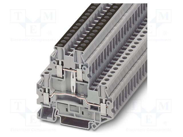 Splice terminal: rail; UT; PA; L: 64.4mm; terminals: 4; W: 6.2mm