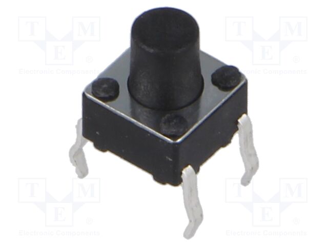 Microswitch TACT; SPST; Pos: 2; 0.05A/12VDC; THT; 1.57N; 6x6x3.5mm