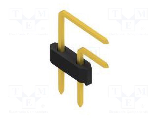 Connector: pin strips; pin header; male; PIN: 2; 1.27mm; THT; 2x1