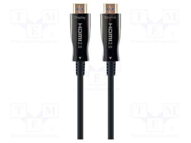 Cable; HDCP 1.4,HDCP 2.2,HDMI 2.0; HDMI plug,both sides; 30m