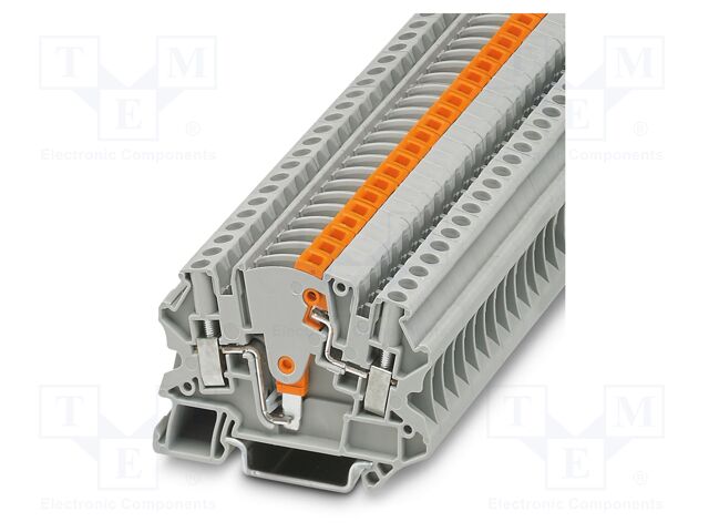 Splice terminal: rail; 28A; 500V; screw terminal; PA; 0.14÷6mm2
