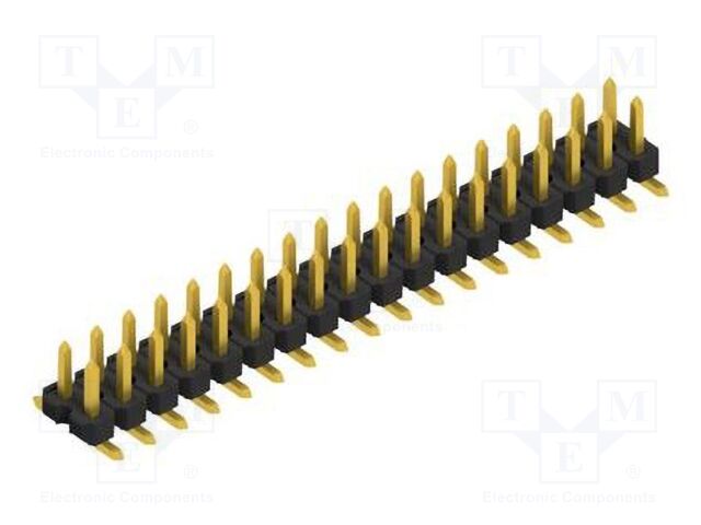 Connector: pin strips; pin header; male; PIN: 36; 2.54mm; SMT; 2x18