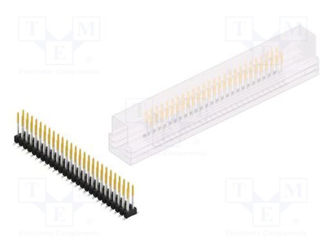 Connector: pin strips; pin header; male; PIN: 52; 2.54mm; SMT; 2x26