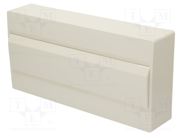 Enclosure: for modular components; IP40; No.of mod: 18