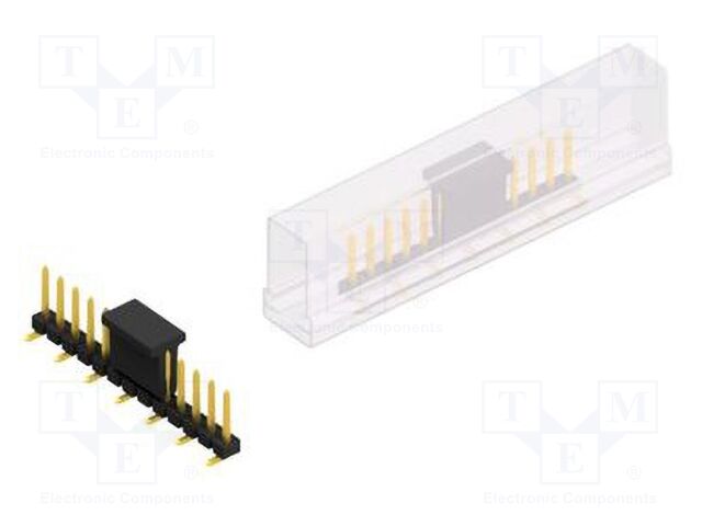 Connector: pin strips; pin header; male; PIN: 13; 2.54mm; SMT; 1x13
