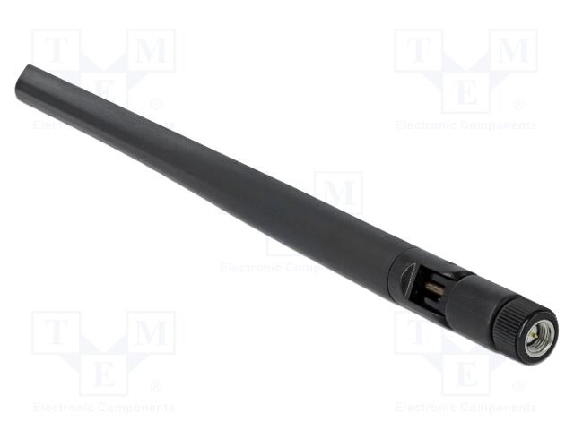 Antenna; 5G,inner; black; SMA; screw-in; male; 3.4÷3.8GHz; 50Ω; 5dBi