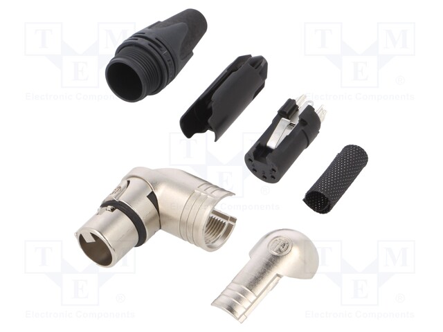 R/A CABLE CON. FEMALE 5POLE