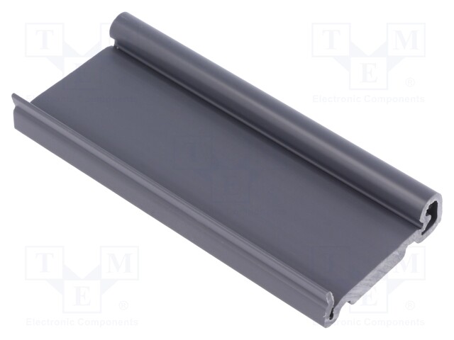 DIN rail mounting bracket; Mat: PVC; 100mm; Rail: TS35