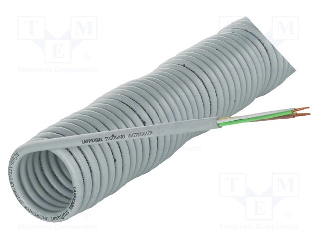 Wire: coiled; UNITRONIC® SPIRAL LiF2Y11Y; 12x0.25mm2; unshielded