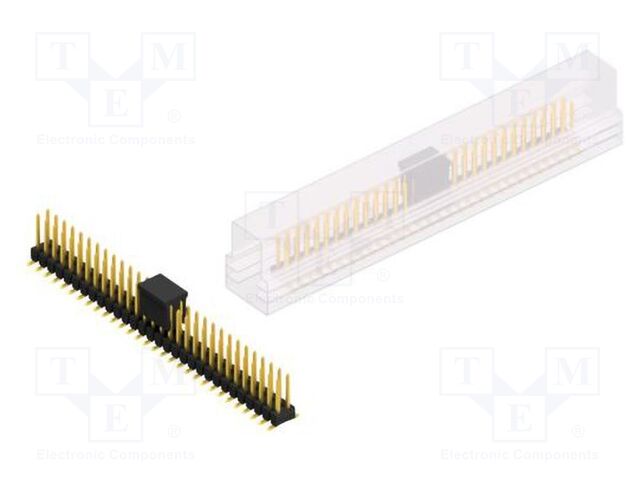 Connector: pin strips; pin header; male; PIN: 60; 2.54mm; SMT; 2x30