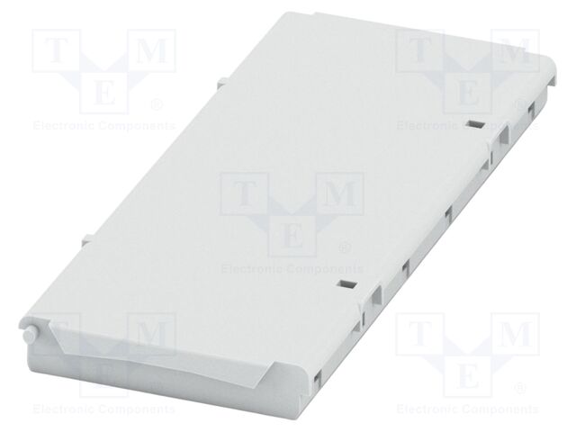 Cover; tiltable; grey; UL94V-0; BC 107,6; polycarbonate; X: 107.6mm