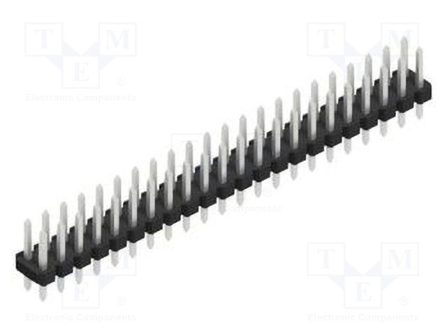 Connector: pin strips; pin header; male; PIN: 44; 2.54mm; THT; 2x22