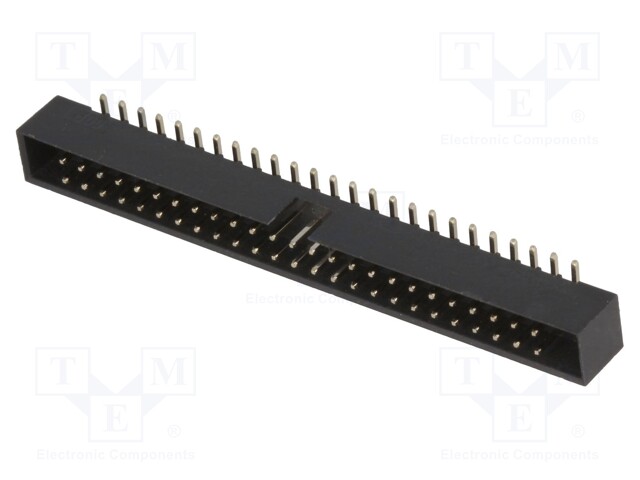 Socket; IDC; male; PIN: 50; vertical; SMT; gold flash; 2mm