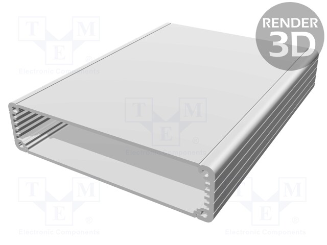 Enclosure: with panel; 1455; X: 125mm; Y: 160mm; Z: 30mm; aluminium