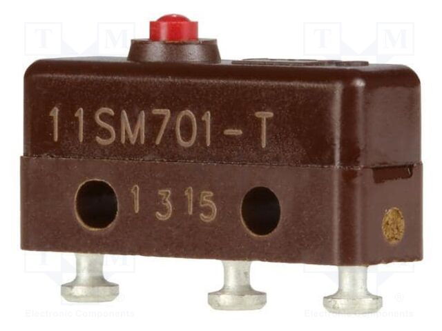 Microswitch SNAP ACTION; without lever,precise operation; SPDT