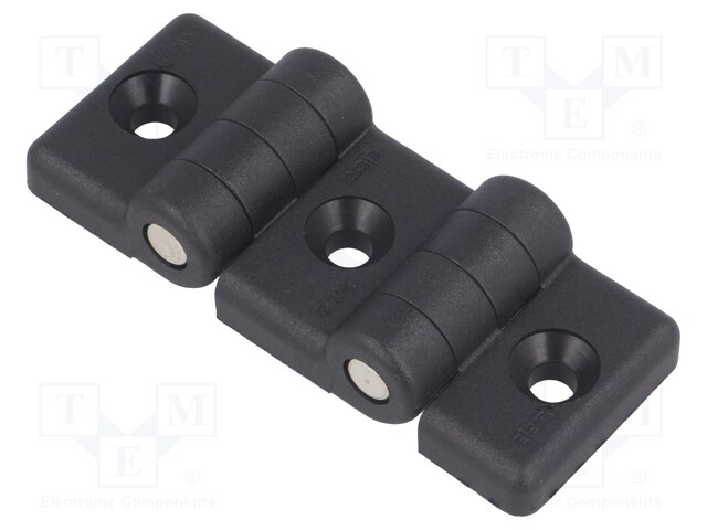 Hinge; Width: 89mm; technopolymer (PA); black; H: 36mm