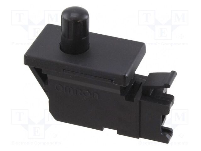 Switch: door; Pos: 2; SPST-NC; 0.5A/250VAC; black; on panel; D3DC