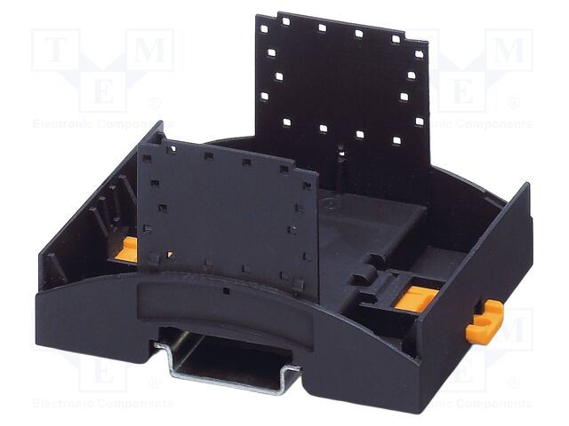 Enclosure base; with terminals; black; UL94V-0; BC 71,6; X: 48.9mm