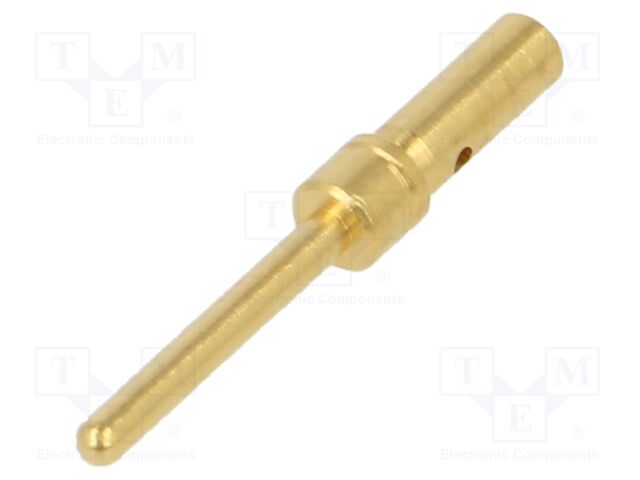 Contact; male; copper alloy; gold-plated; 0.13÷0.33mm2; CI; 5A