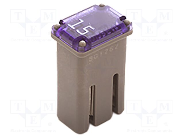 Fuse: fuse; 15A; automotive; 10.7mm; 10.7x7.7x17.5mm