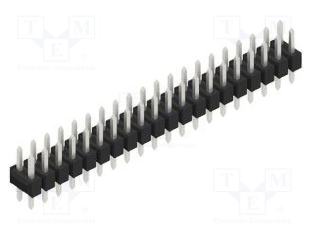 Connector: pin strips; pin header; male; PIN: 40; 2.54mm; THT; 2x20