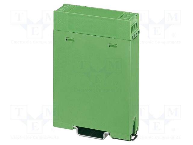 Enclosure base; green; UL94HB; EG 22,5; for DIN rail mounting