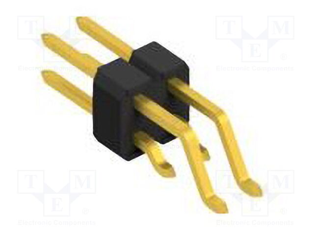 Connector: pin strips; pin header; male; PIN: 4; 2.54mm; SMT; 2x2