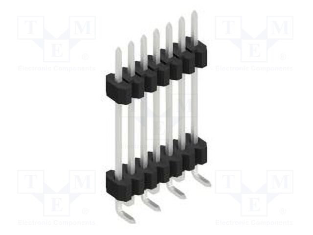 Connector: pin strips; pin header; male; PIN: 7; 1.27mm; SMT; 1x7