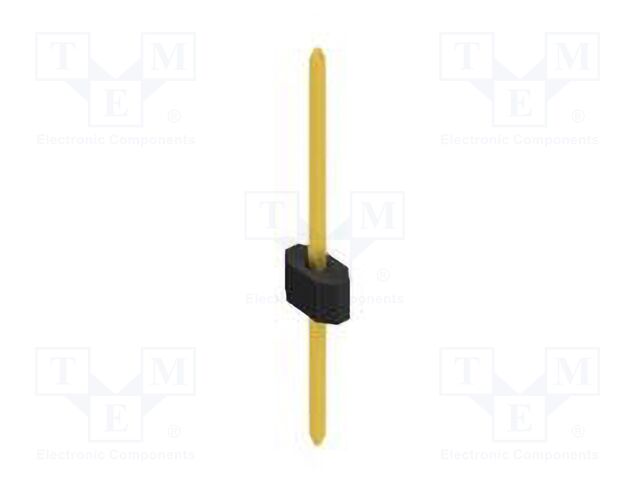 Connector: pin strips; pin header; male; PIN: 1; 1.27mm; THT; 1x1