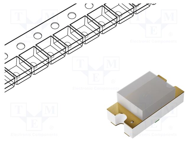 IR transmitter; 940nm; transparent; 140°; 1.2÷1.8VDC; SMD; 20mA