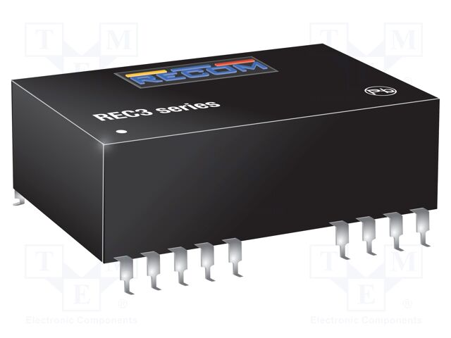 Converter: DC/DC; 3W; Uin: 36÷72V; Uout: 5VDC; Iout: 600mA; DIP24