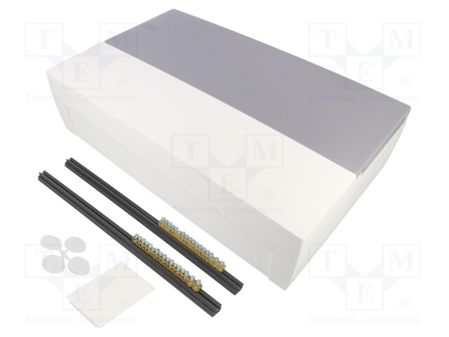 Enclosure: for modular components; white; No.of mod: 18