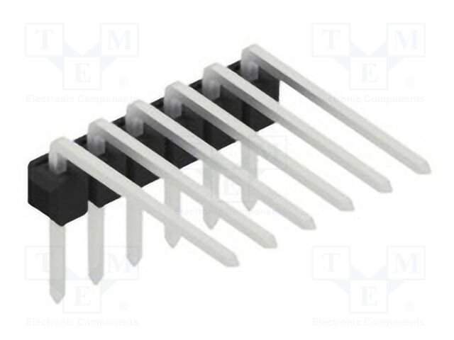 Connector: pin strips; pin header; male; PIN: 6; 2.54mm; THT; 1x6