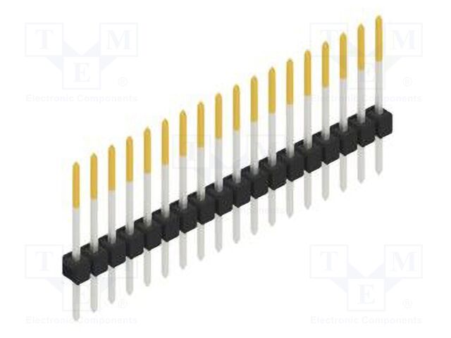 Connector: pin strips; pin header; male; PIN: 18; 2.54mm; THT; 1x18